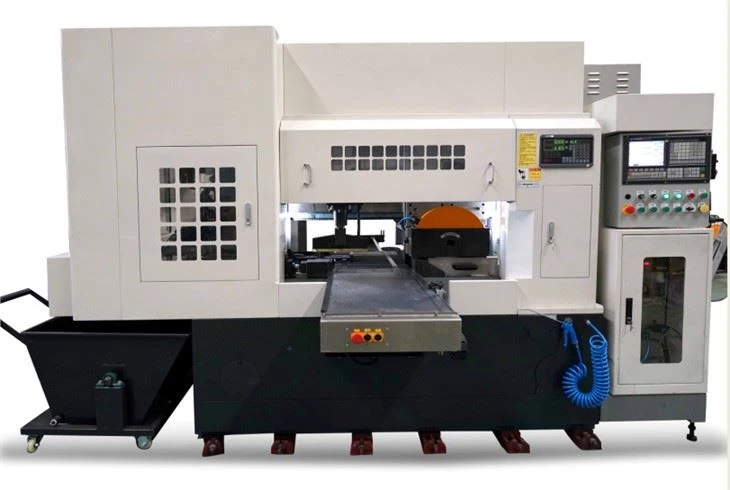 Pafè ak Top-klas CNC Steel Scie ak Fraisage machin
